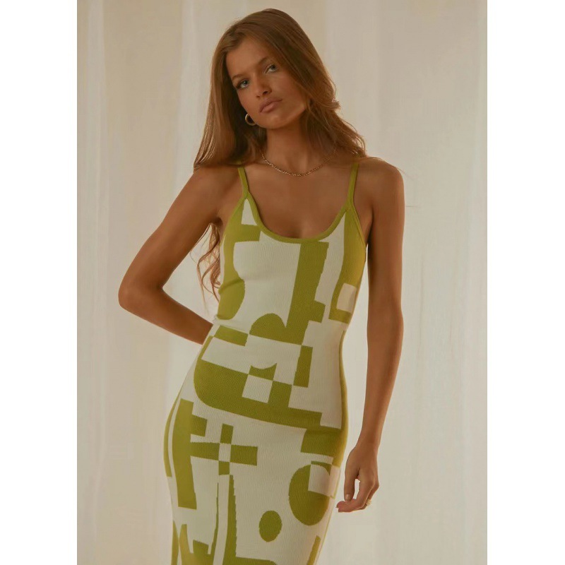 ebay 2024 Winter's new fashionable and sexy printed slimming long dress for women on Amazon details Picture