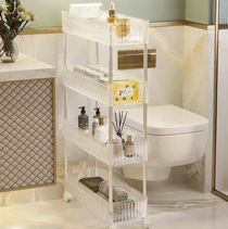 Portable toilet bathroom seam shelving