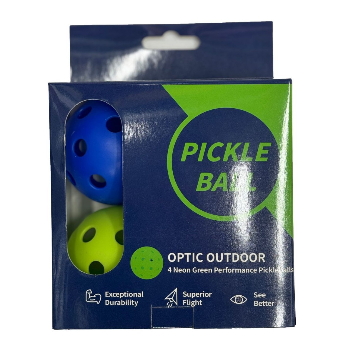 匹克球盒装款74mm26孔Pickleball运动练习球注塑室内外爆款匹克球