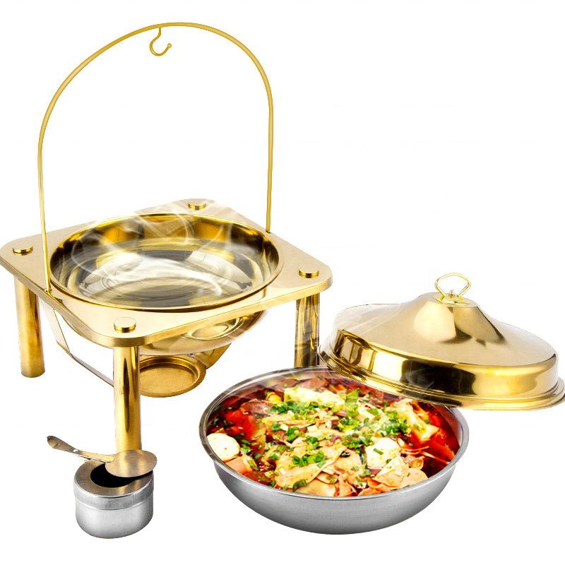 Bufei stove, food basin, insulated stove, food alcohol heating hanging stove, cross-border household, hotel stainless steel buffet stove Item Picture