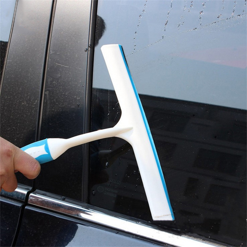 CHONGTENG汽车玻璃刮水刀T型硅胶防滑手柄刮板 刮雪器洗车驱水清洁工具用品图