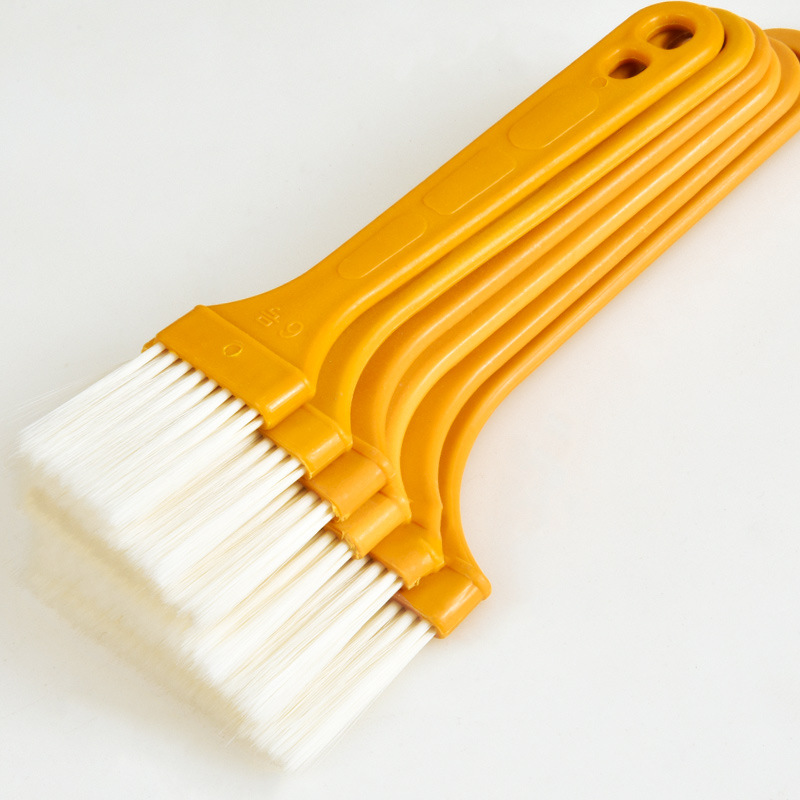 Wholesale Plastic Board Brush Brush Gray Brush Barbecue Brush Plastic Handle Silk Brush Thin Handle Dust Removal Keyboard Brush Specification drawing