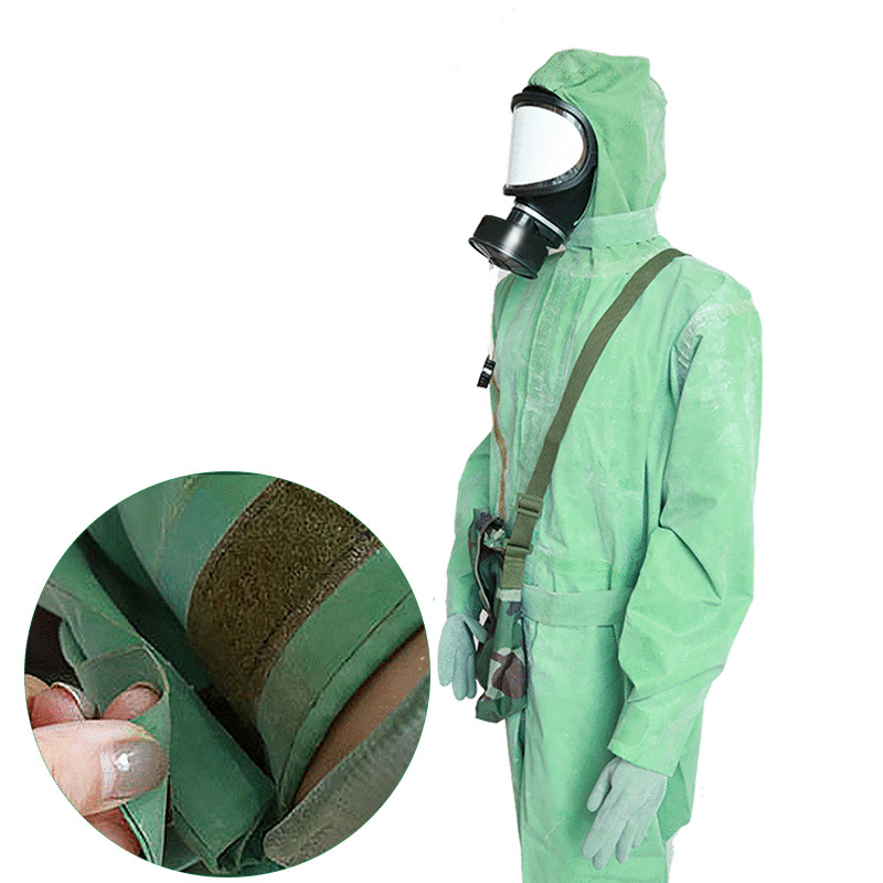 FFY03 Anti-toxic suit, nuclear, biochemical, fire-fighting and chemical protection one-piece full-body lightweight acid and alkali resistant chemical protective suit Specification image