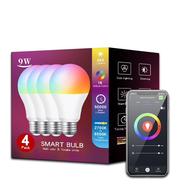 Private mold smart bulb Bluetooth bulb RGBCCT mobile phone controlled led bulb five-channel Application Scenario