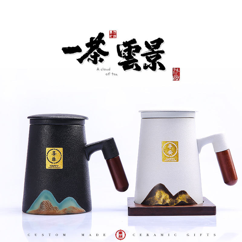 陶瓷泡茶杯男细节图