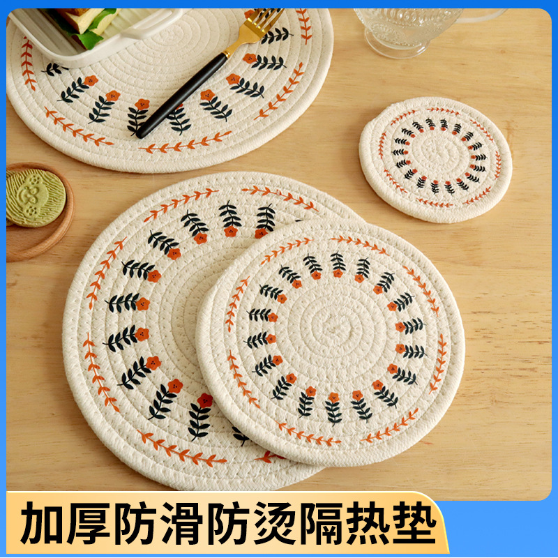 编织隔热垫餐产品图