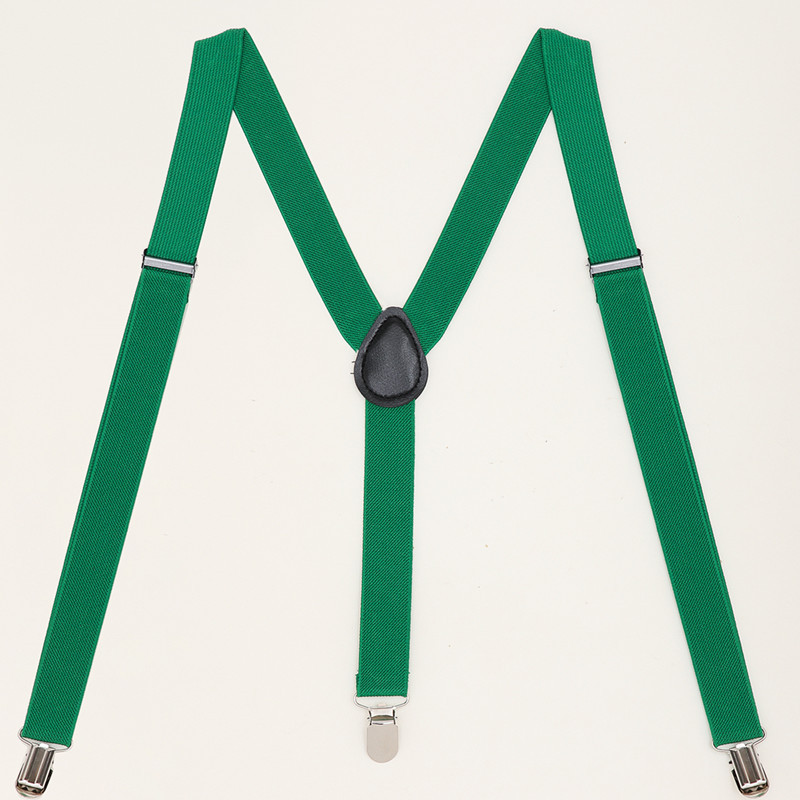 Stylish Unisex Suspenders Adjustable Colorful Stretch 3-Clip Suspenders Adult Plastic Buckle Suspenders Suspenders Clip Specification drawing