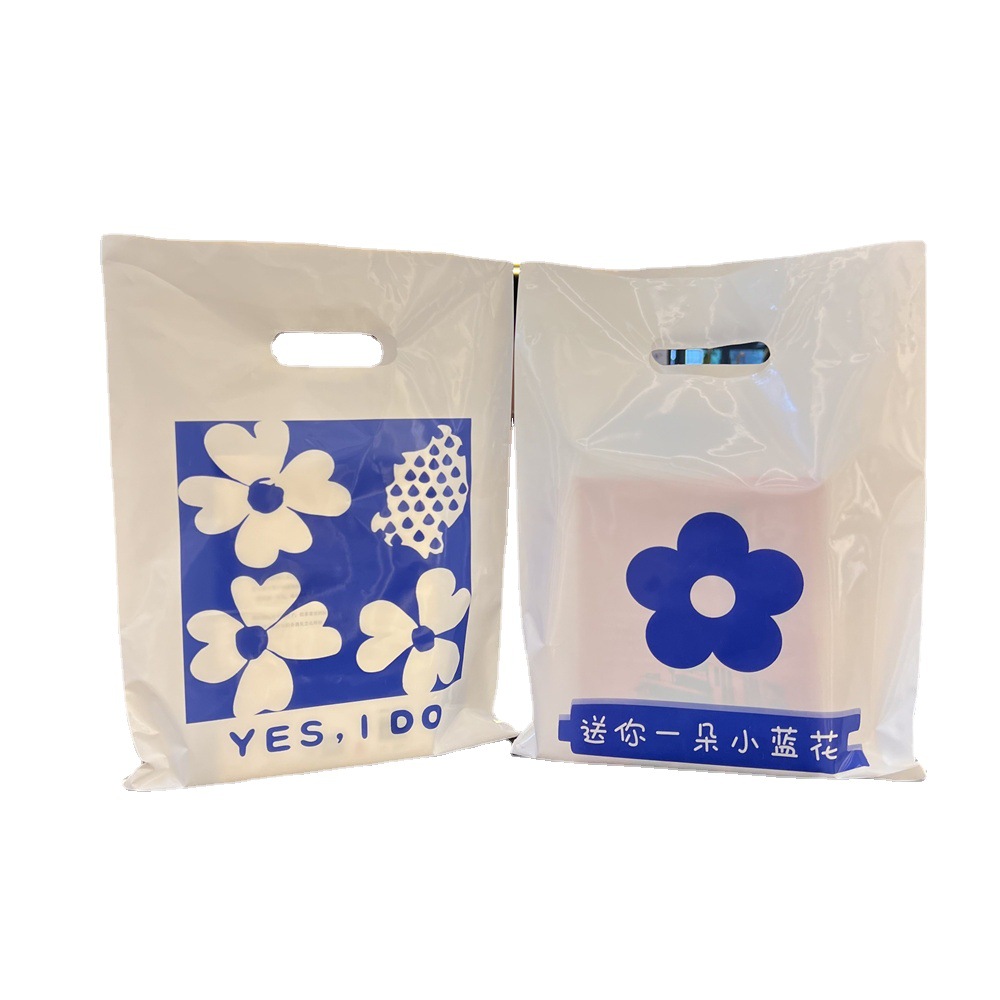 Thickened Plastic Makeup Gift Jewelry Earrings Hair Clip Small Tote Bag Wholesale Four Finger Flat Mouth Clothing Store Item Picture