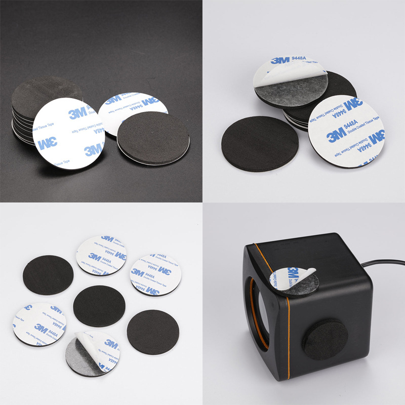 Customized anti-slip foam rubber pads, shock-absorbing round eva foot pads, black furniture gaskets, and EVA foam pads from the manufacturer details Picture