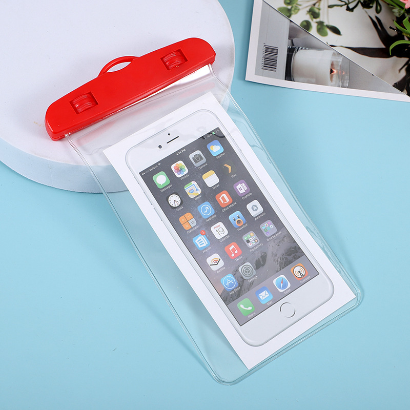 Factory wholesale of clips, transparent waterproof covers, touch screen cartoon sealed bags details Picture