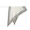 New simple white multi-functional shawl, solid color minimalist diamond-shaped scarf, faux silk twill cool triangular silk scarf Item Picture