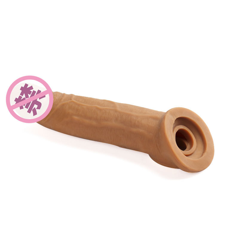 Spikes for men lengthened thick male stem set Male wear artificial dildo set adult sex toys Application Scenario