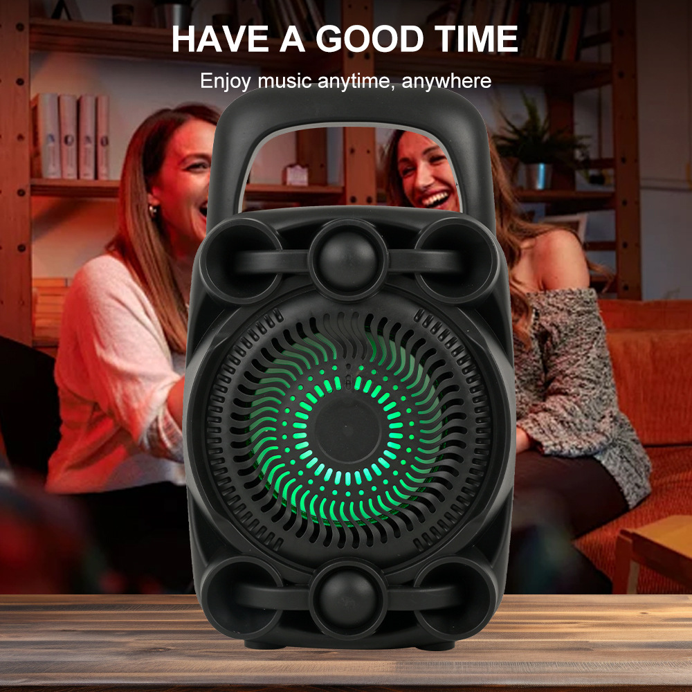 SING-E ZQS1497 new Bluetooth speaker, wireless portable with color-changing lights, outdoor square dance and karaoke speaker Application Scenario