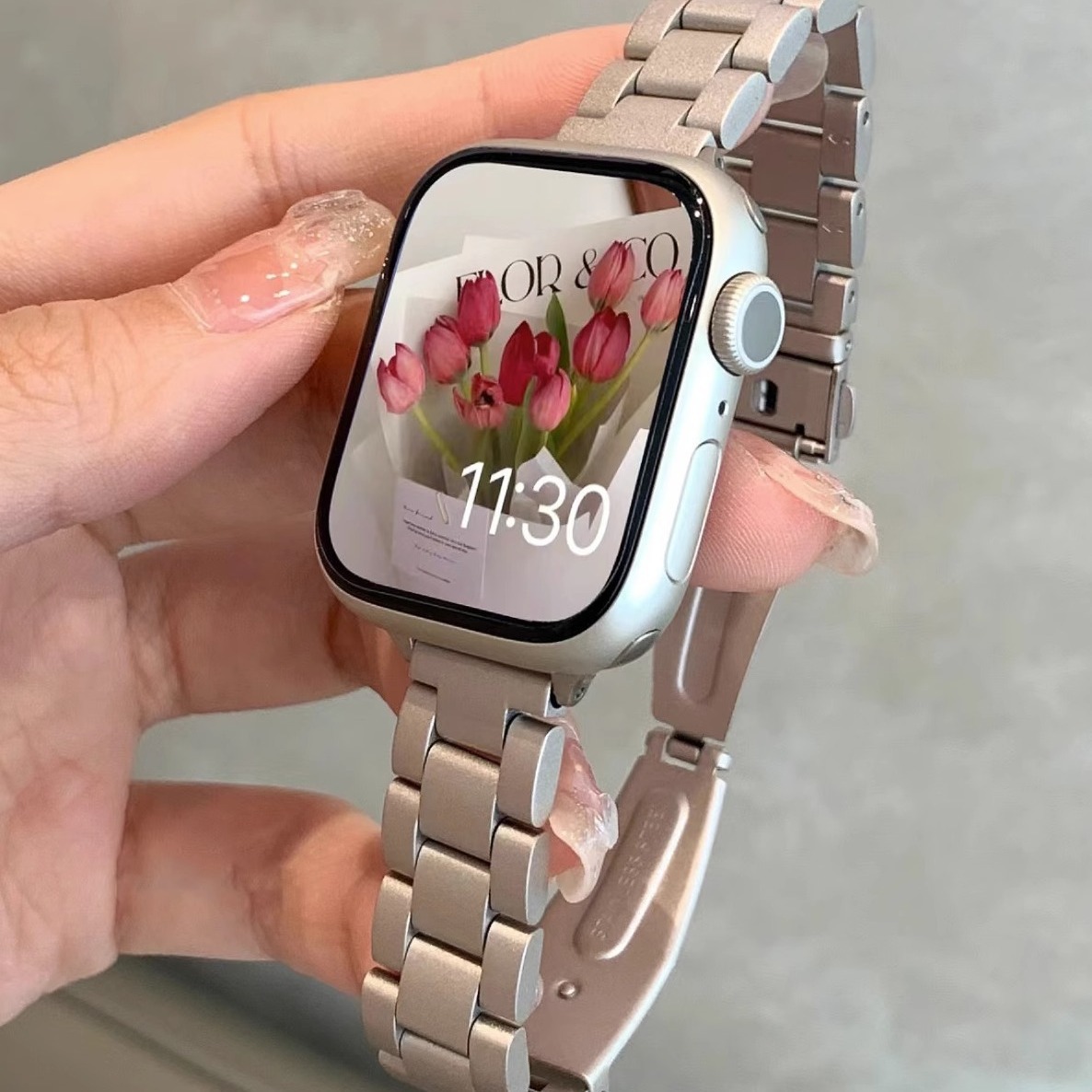 适用iwatchs8表带新款s9夏天iwatchse2苹果手表s7s6s5手表带s4女s