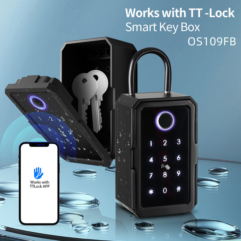 Tongtong Lock, fingerprint key box, wall-mounted password storage box, graffiti Bluetooth password box, mobile phone controlled smart lock