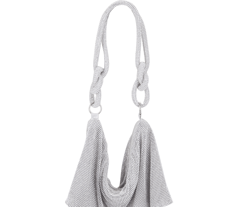 New 2021 Fashion Rhinestone Bag Diamond Set Women's Bag Light Luxury High-Grade Texture Full Of Diamond Armpit Shoulder Dinner Bag Specification drawing