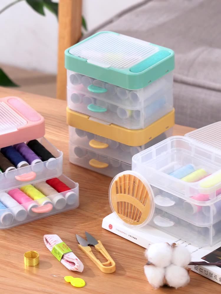 Drawer-style fashionable sewing box Specification image