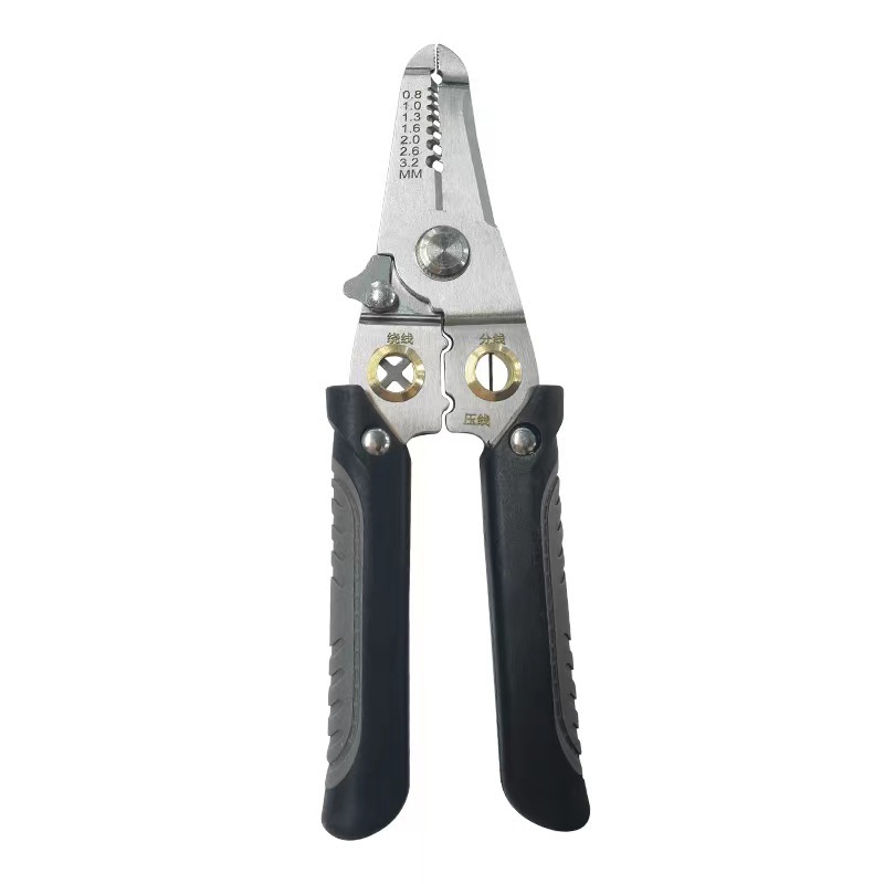 Multifunctional wire stripper, stainless steel wire stripper for cables and optical fibers