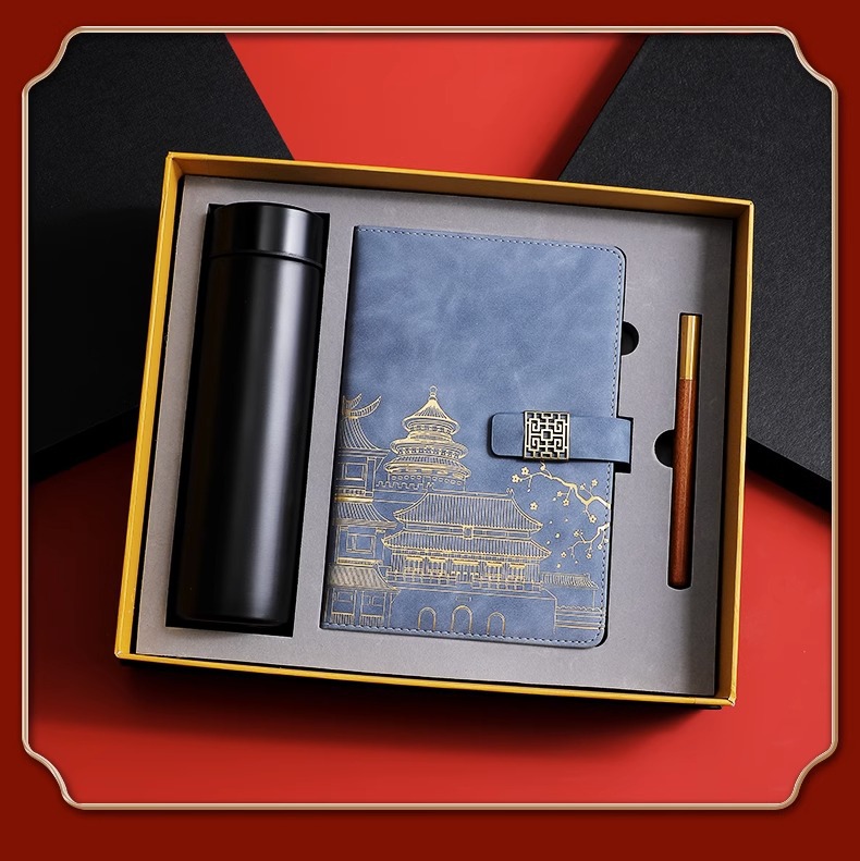 Conjunto de regalos de negocios regalos de cuaderno de marea nacional acompañante de eventos de apertura regalos de mano regalos de oficina organizador personalizable pic 21