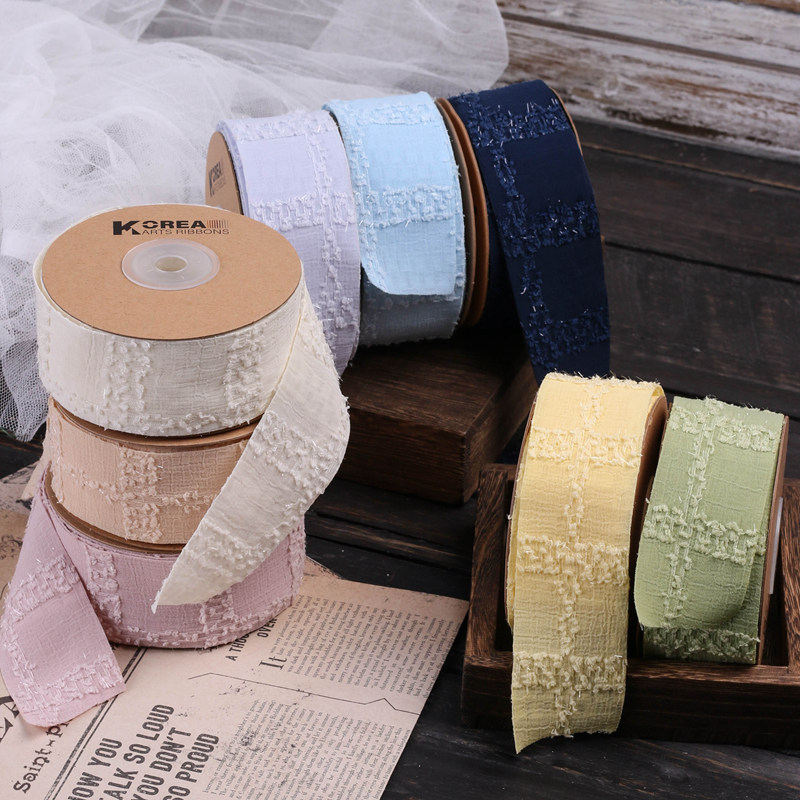 Vertical And Vertical Hair Beard Silver Ruffled Webbing Diy Bow Hair Accessories Cravat Straw Hat Shoes Flower Color Green Onion Fluff Cloth Ribbon details Picture