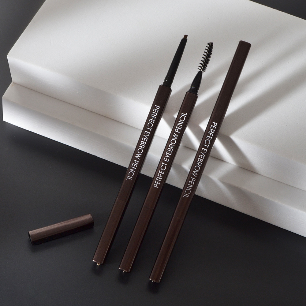 menow square small movable pole double-ended eyebrow pencil is waterproof, sweat-proof, naturally extremely fine and does not smudge. New cross-border makeup products