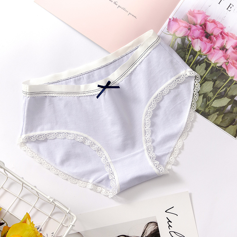 Manufacturer of cotton women's underwear wholesale Japanese girl's underwear lace sexy women's underwear large size midwaist underwear women Specification drawing