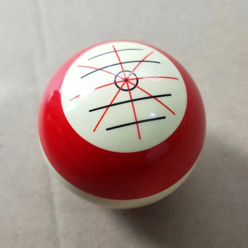 Billar de cristal de taiwán negro ocho tamaño doble objetivo de entrenamiento bola madre nueve bola snooker entrenador billar bola
