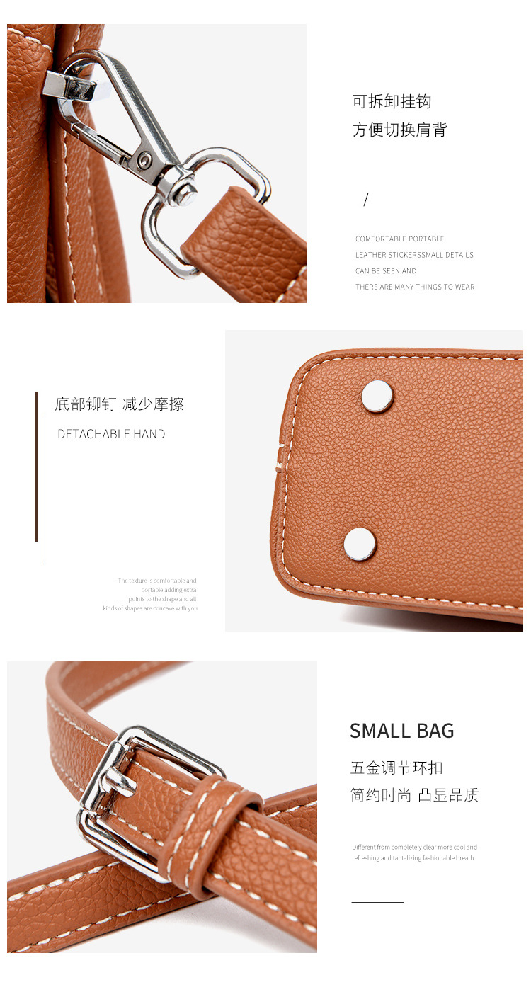 跨境手提包法式小众斜挎包复古简约手提枕头包大容量通勤包包女详情9