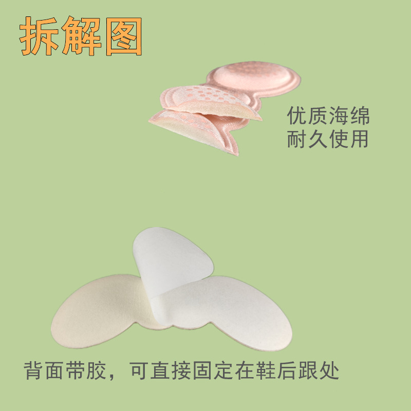 后跟贴实物图