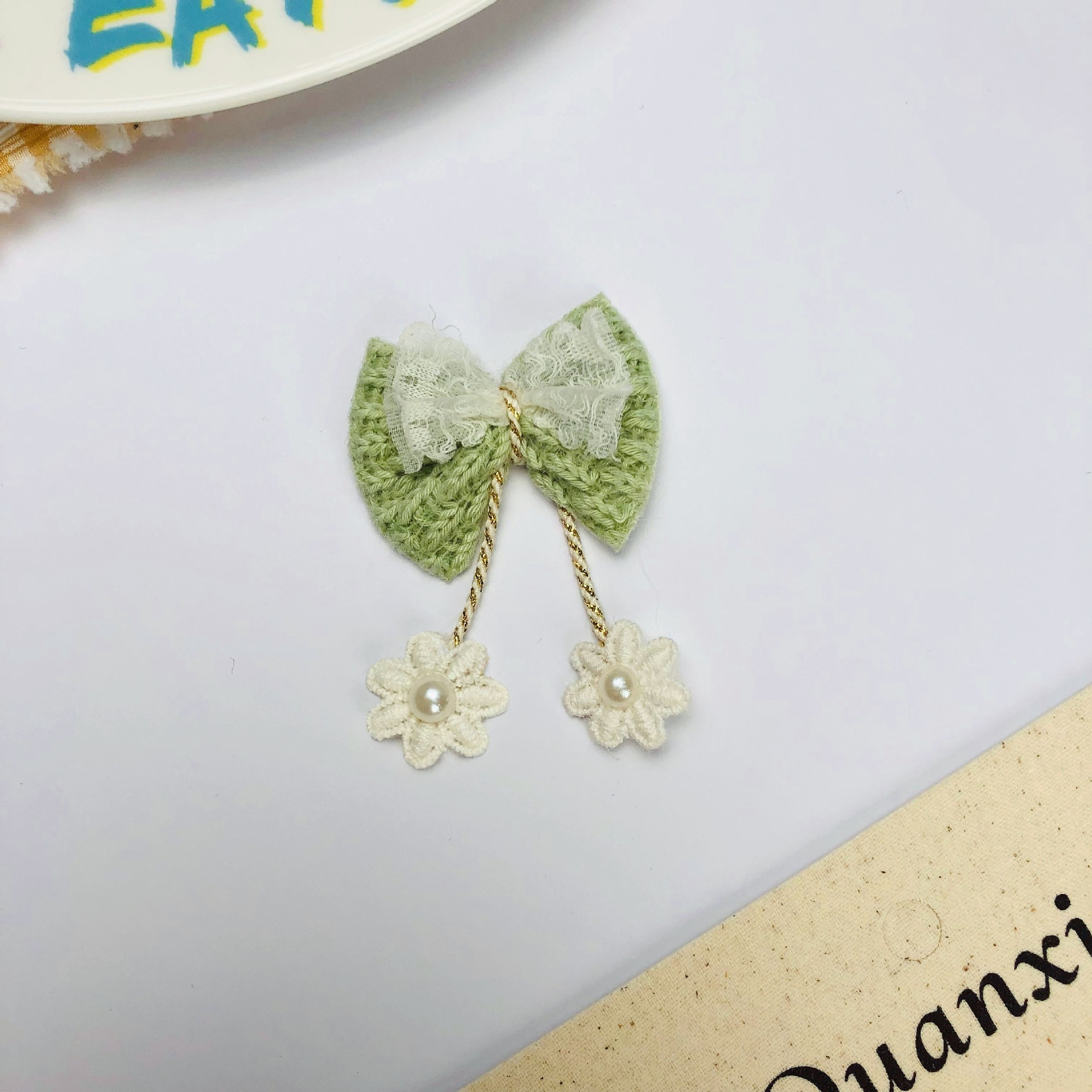 树脂配件/宋锦/diy/树脂饰品配件/奶油胶细节图