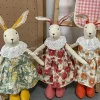 New Korean-style cotton and linen hand-dressed rabbit doll, children's soothing toy, birthday gift, home decoration doll details Picture