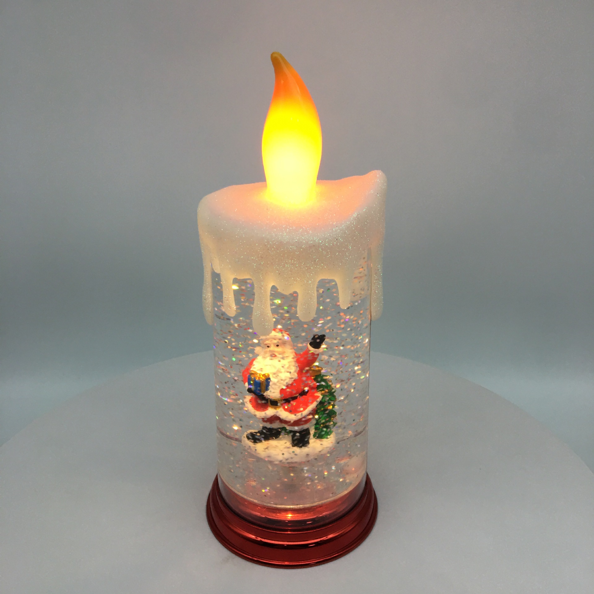 圣诞节注水蜡烛圣诞派对桌面摆设装饰品橱窗道具电子蜡烛派对氛围详情图1
