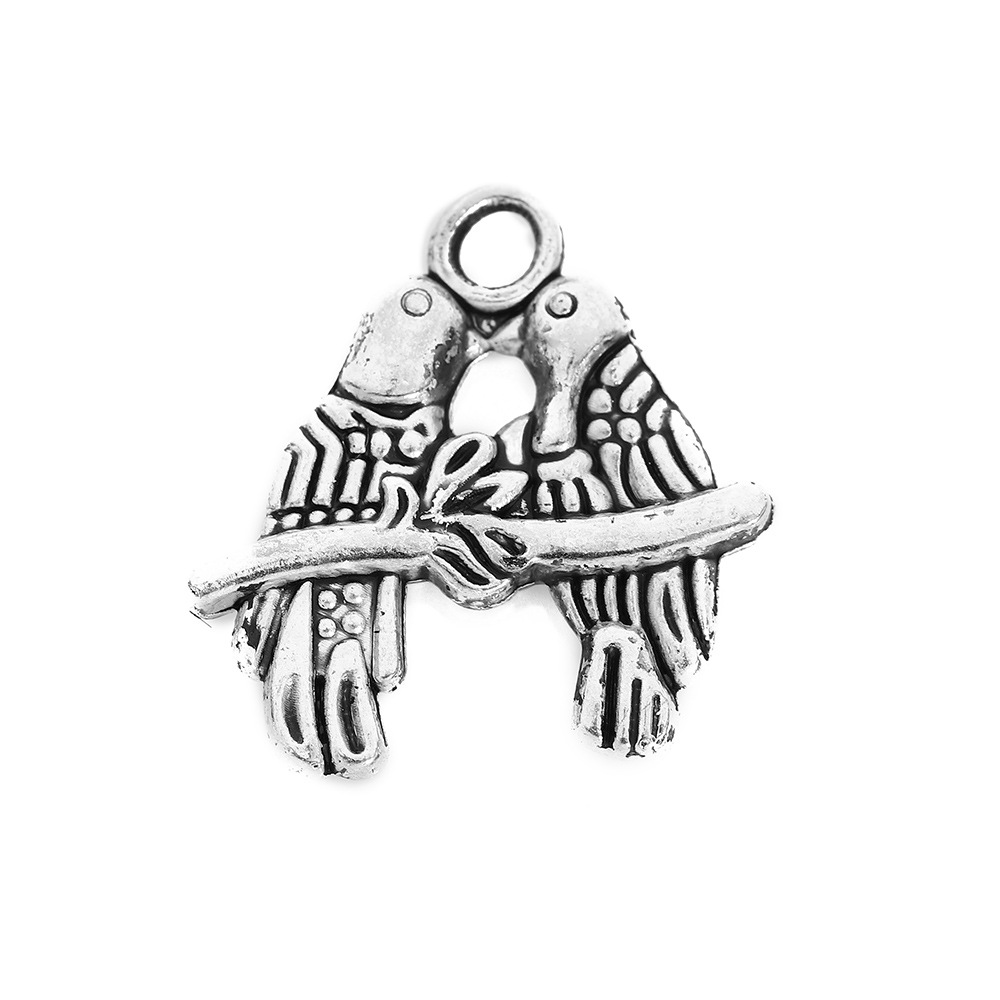 diy retro alloy animal-style pendants, ancient silver alloy bracelets, necklaces, earrings, materials, jewelry accessories wholesale Item Picture