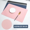 Creative Nordic-style square anti-slip bottom leather placemats, waterproof and oil-proof Western-style heat insulation pads, household heat-resistant pads Specification image