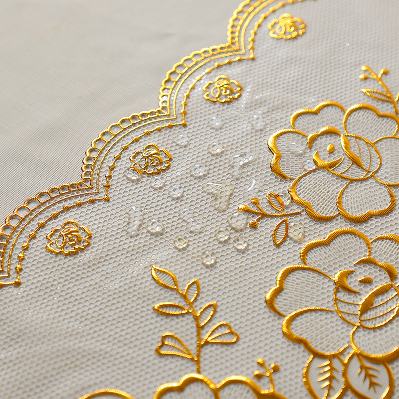 New Nordic Style Pvc Rectangular Flower Rich Tablecloth Waterproof And Oil-Proof Washless Table Cloth Household Coffee Table Mat Application Scenario