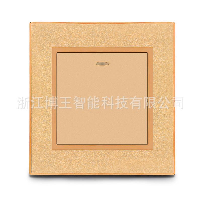 Wall Switch Acrylic Wood Grain A Single Control Double Control With Luminous Light Manufacturers To Develop Logo Foreign Trade Wholesale details Picture
