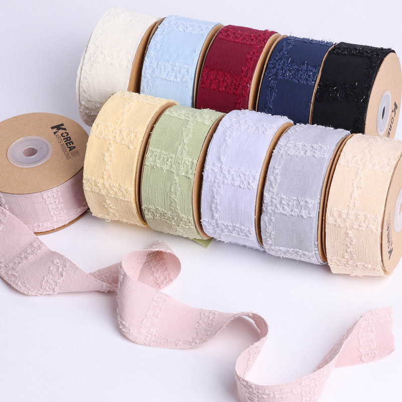 Vertical And Vertical Hair Beard Silver Ruffled Webbing Diy Bow Hair Accessories Cravat Straw Hat Shoes Flower Color Green Onion Fluff Cloth Ribbon Item Picture