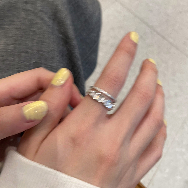 戒指/男士戒指玉石/不锈钢戒指/银戒指女个性/蛇戒指细节图