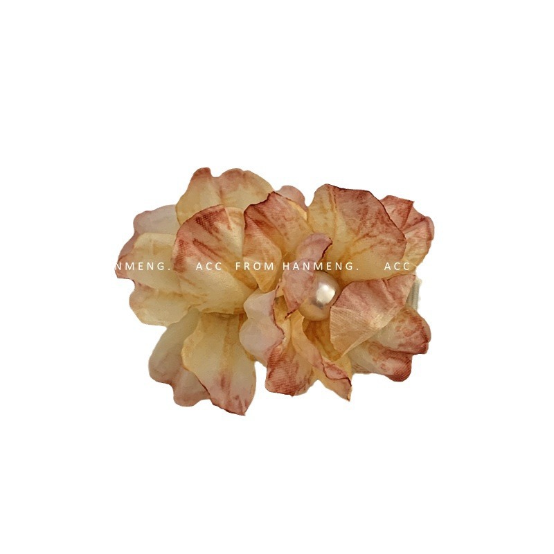 Flower peony hair clip, side vacation hair accessory, fresh and elegant atmosphere, hair accessory, hair flower, broken hair clip, photo hair accessory for women Item Picture