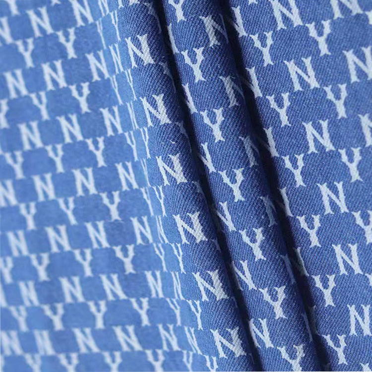 Wholesale 10-piece thickened printed denim fabric, textile denim fabric washed polyester-cotton twill apron Specification image