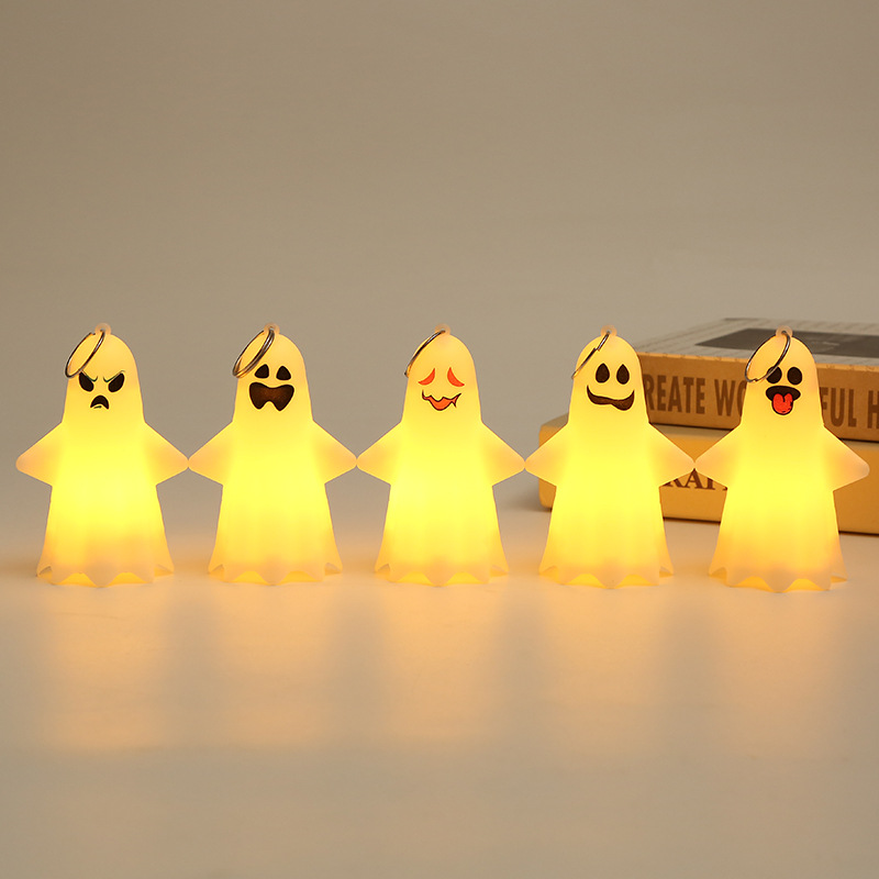 万圣节装饰摆件幽灵挂件halloween鬼魂led电子蜡烛萬聖節派对道具
