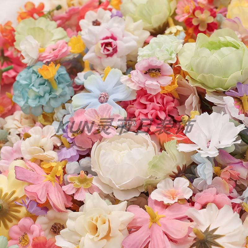 Simulated small flowers mixed and matched materials, silk flower headwear, garland, diy handcrafted material garland dress, wedding backdrop Application Scenario