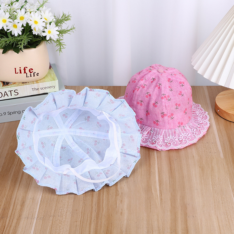 New Spring And Autumn Girl Hat New Children's Baby Hat Thin Pot Hat Children's Fisherman Hat Baby Shade Hat Shade Specification drawing