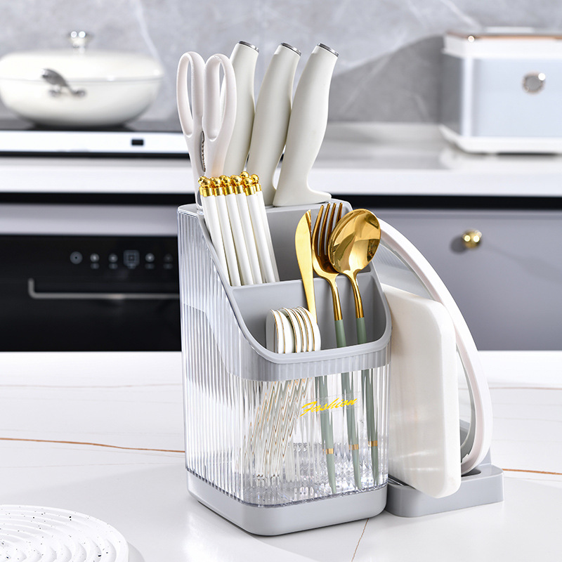 Multi-functional kitchen storage rack, chopstick holder, countertop, cutting board rack, knife storage rack, pot lid rack, cutting board rack 筷笼 Item Picture