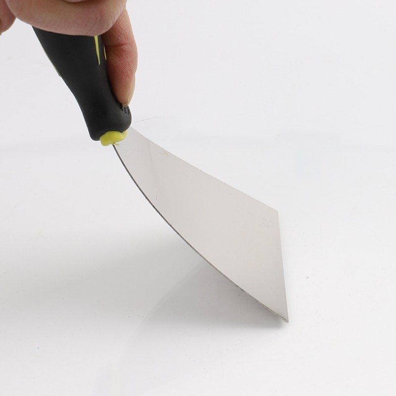 Manufacturers Wholesale Two-Color Handle Stainless Steel Putty Knife Plastic Handle Shovel Knife Cleaning Putty Knife Vinyl Handle Batch Knife Application Scenario
