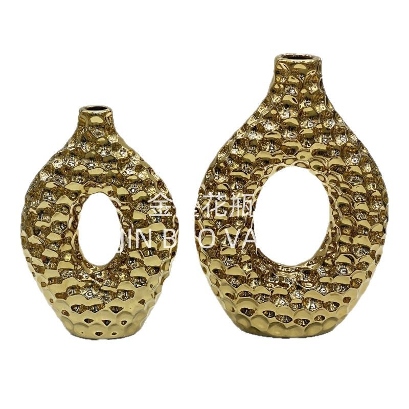 Wholesale ceramic incense burners, fashionable and creative flower vases, horticultural craftsmanship, internet-famous trophies, Phalaenopsis simulation flowers, creative Nordic style Item Picture