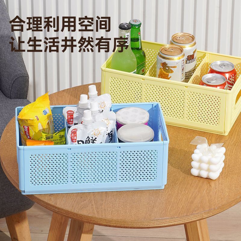 New folding dormitory storage and organization basket, multi-compartment sock and underwear storage box, office desktop clutter organization box details Picture