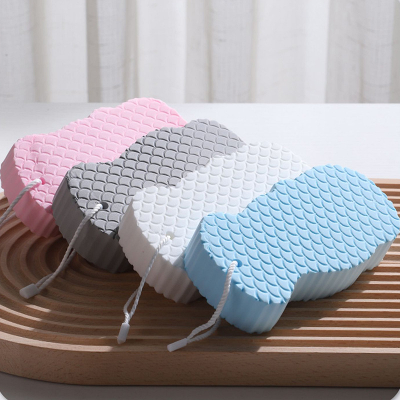 3d bath sponge, a magic tool for scrubbing mud, a bath towel, a bath towel for children, babies and infants, painless back scrubbing, powerful dust removal Specification image