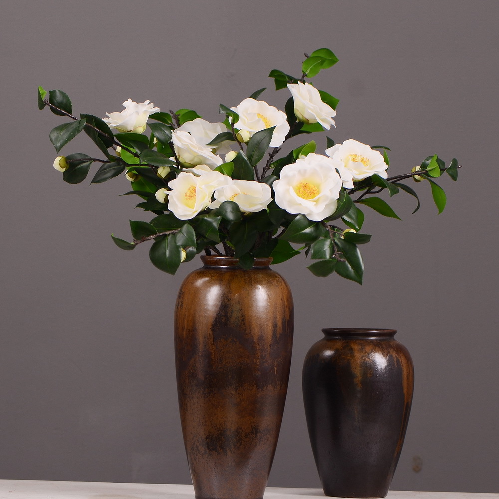 High-end artificial camellia wholesale from the original factory, ins home, hotel, banquet table flowers, cross-border Specification image