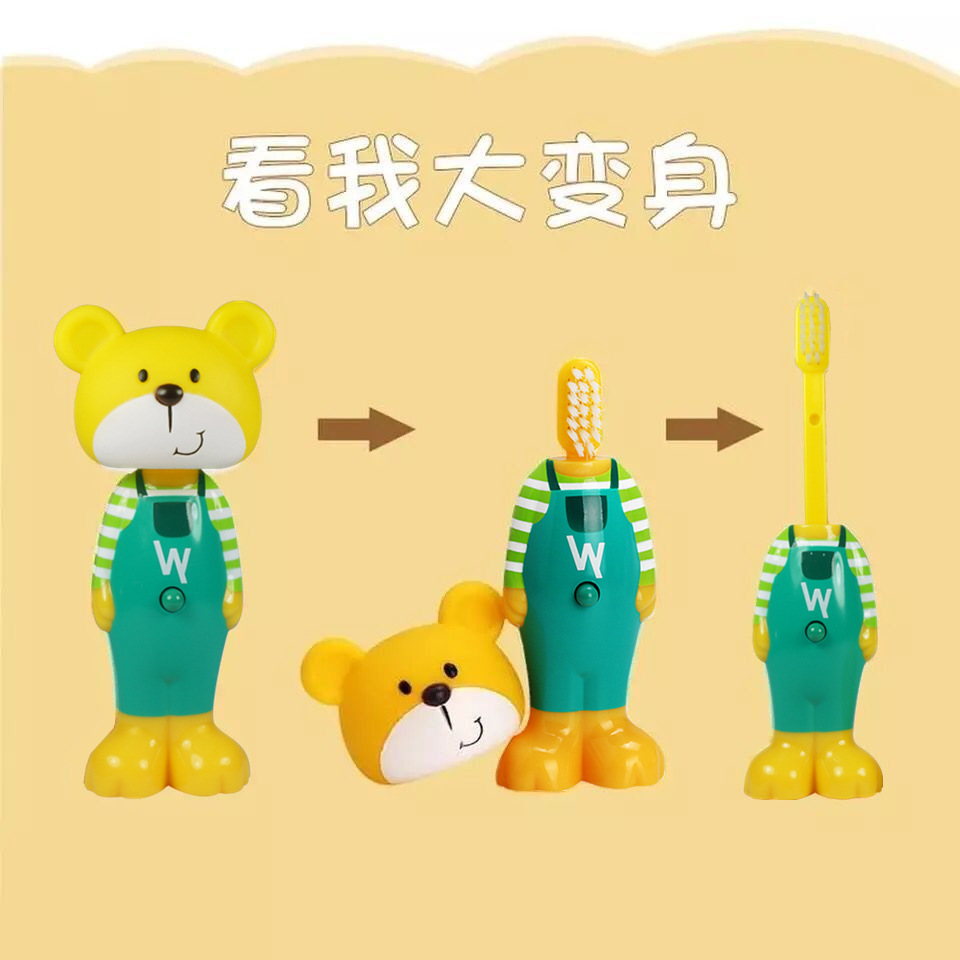 婴儿牙刷/牙膏实物图